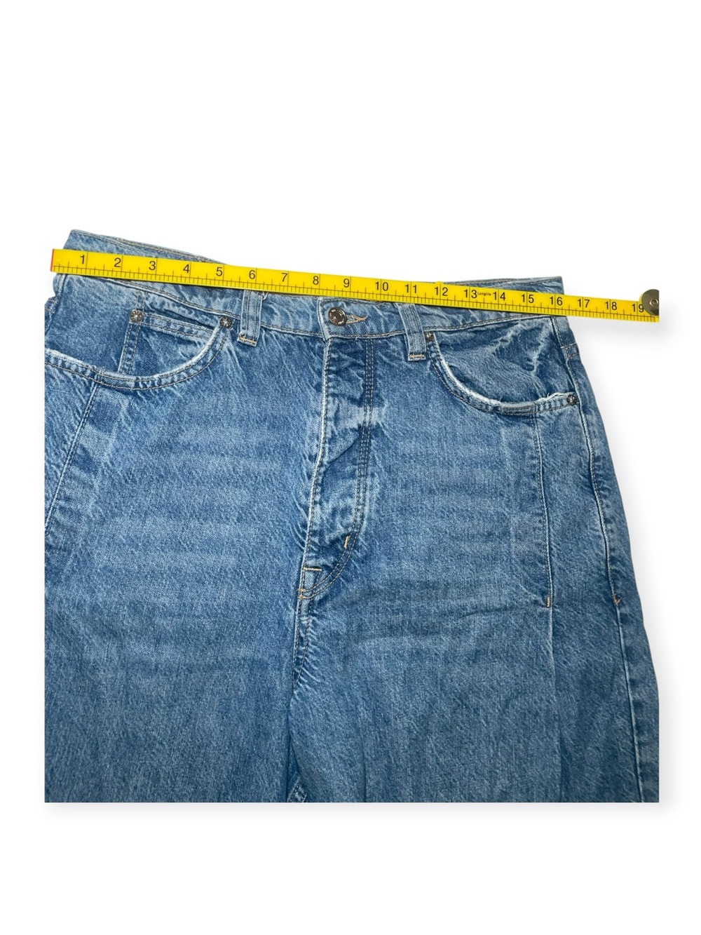 Free People We The Free Old West Slouchy Jeans Size 31 Wide Leg Denim - Picture 7 of 10